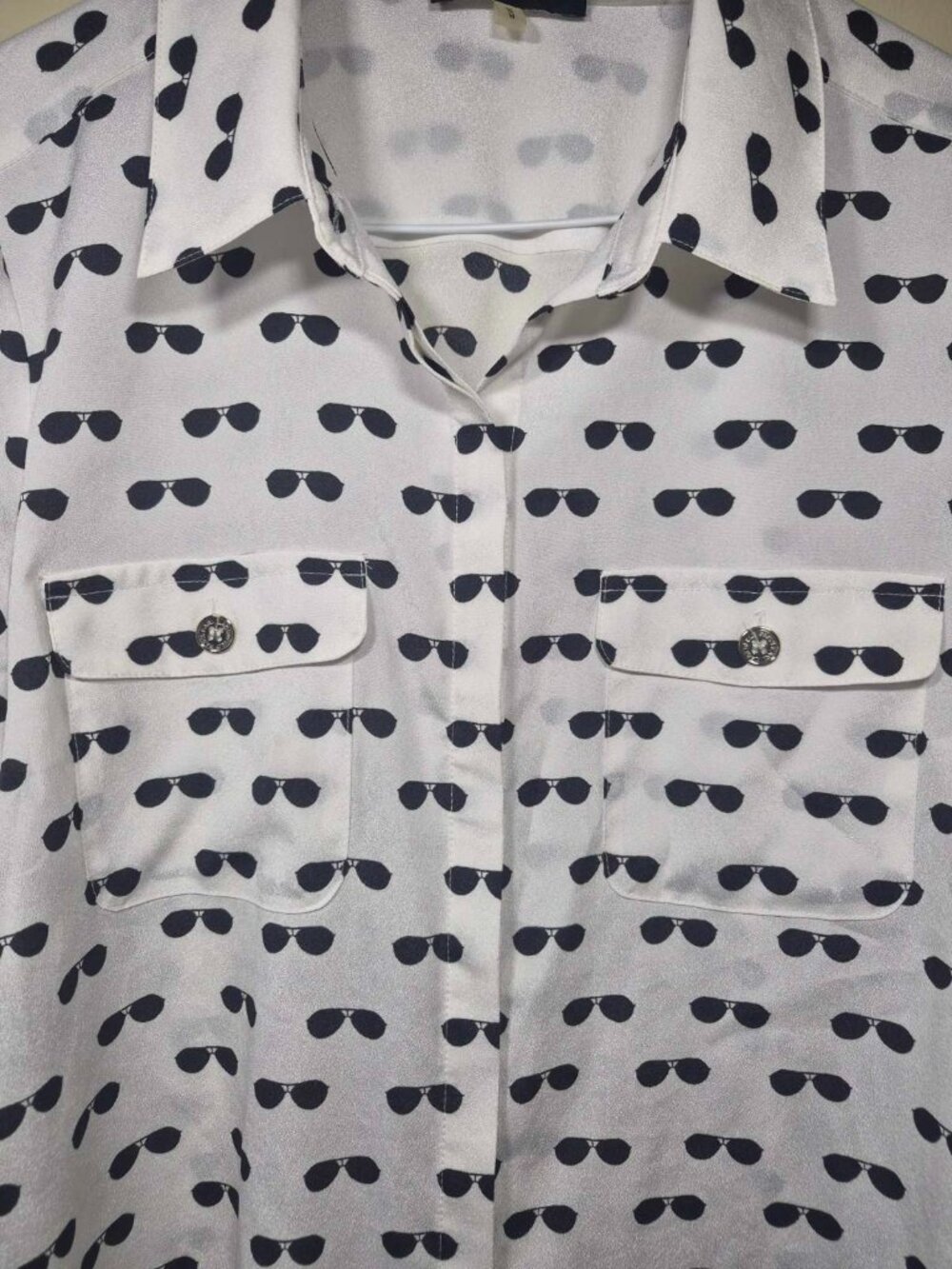 Karl Lagerfeld Sunglasses Printed Button Up Shirt